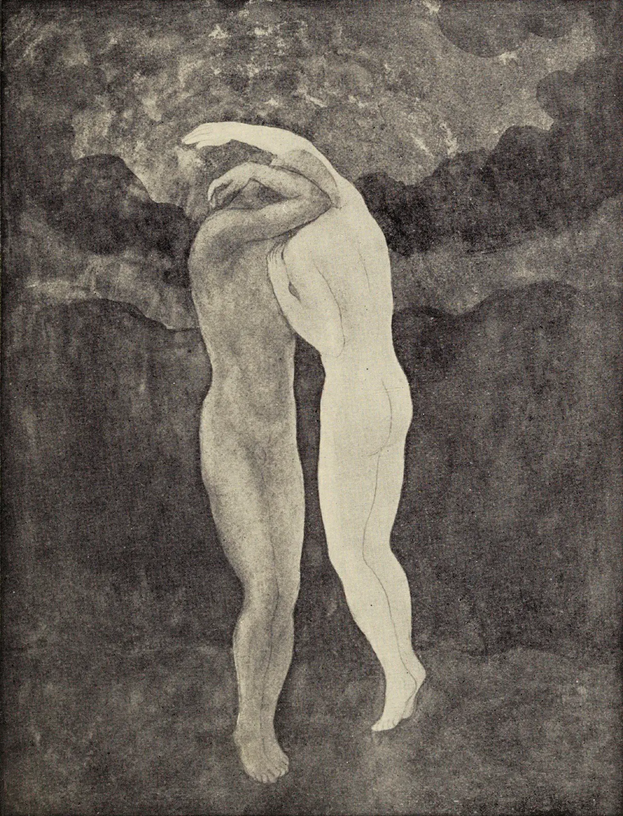 Illustration accompanying Kahlil Gibran's On Love.